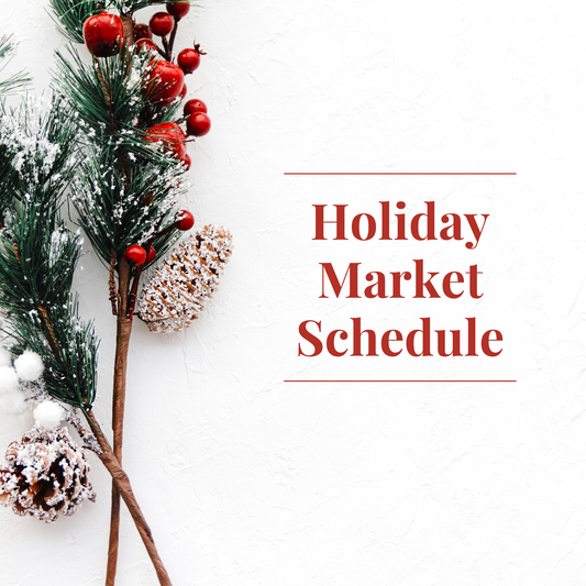 Holiday Market Schedule 2023