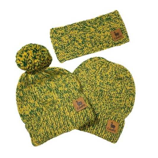 Alpaca Headband - Green & Yellow