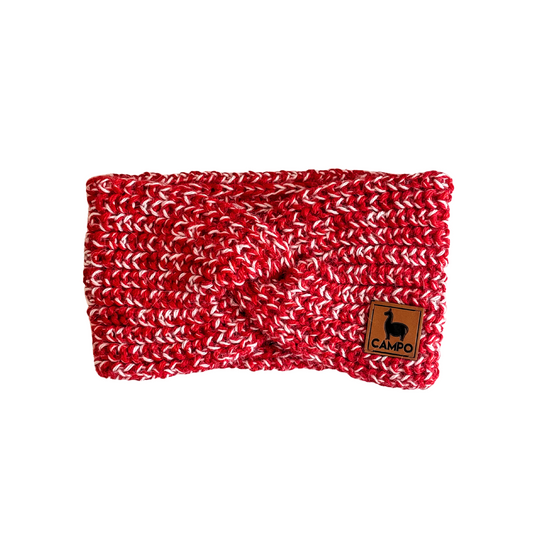 Twisted Headband - Red & White