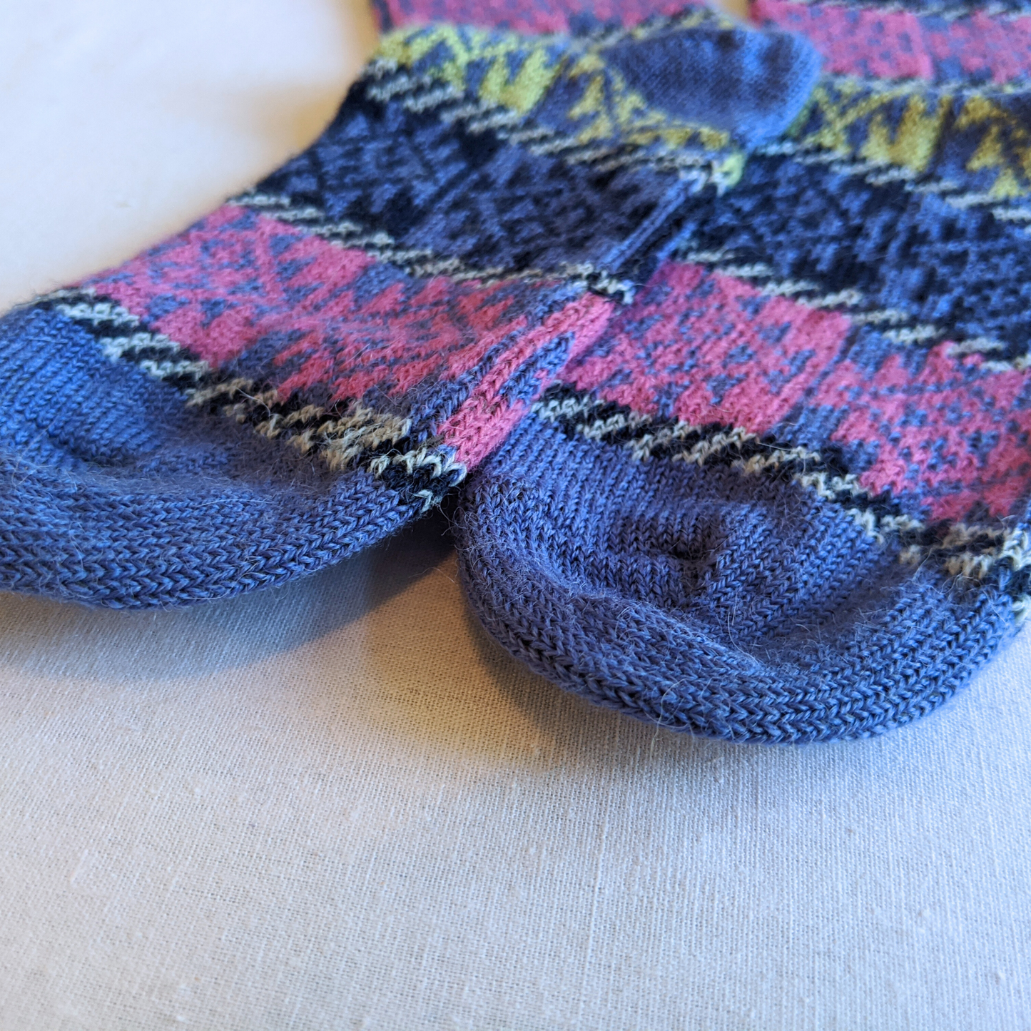 Alpaca Socks - Fair Isle Santa Fe