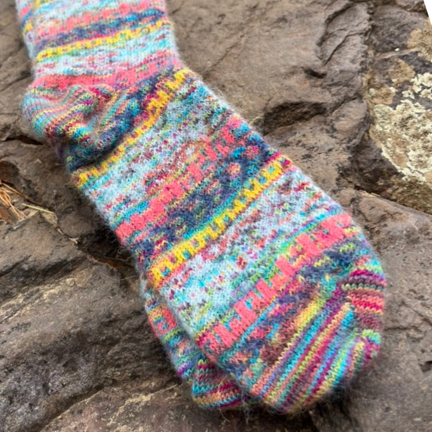 Alpaca Socks - Fair Isle Frida