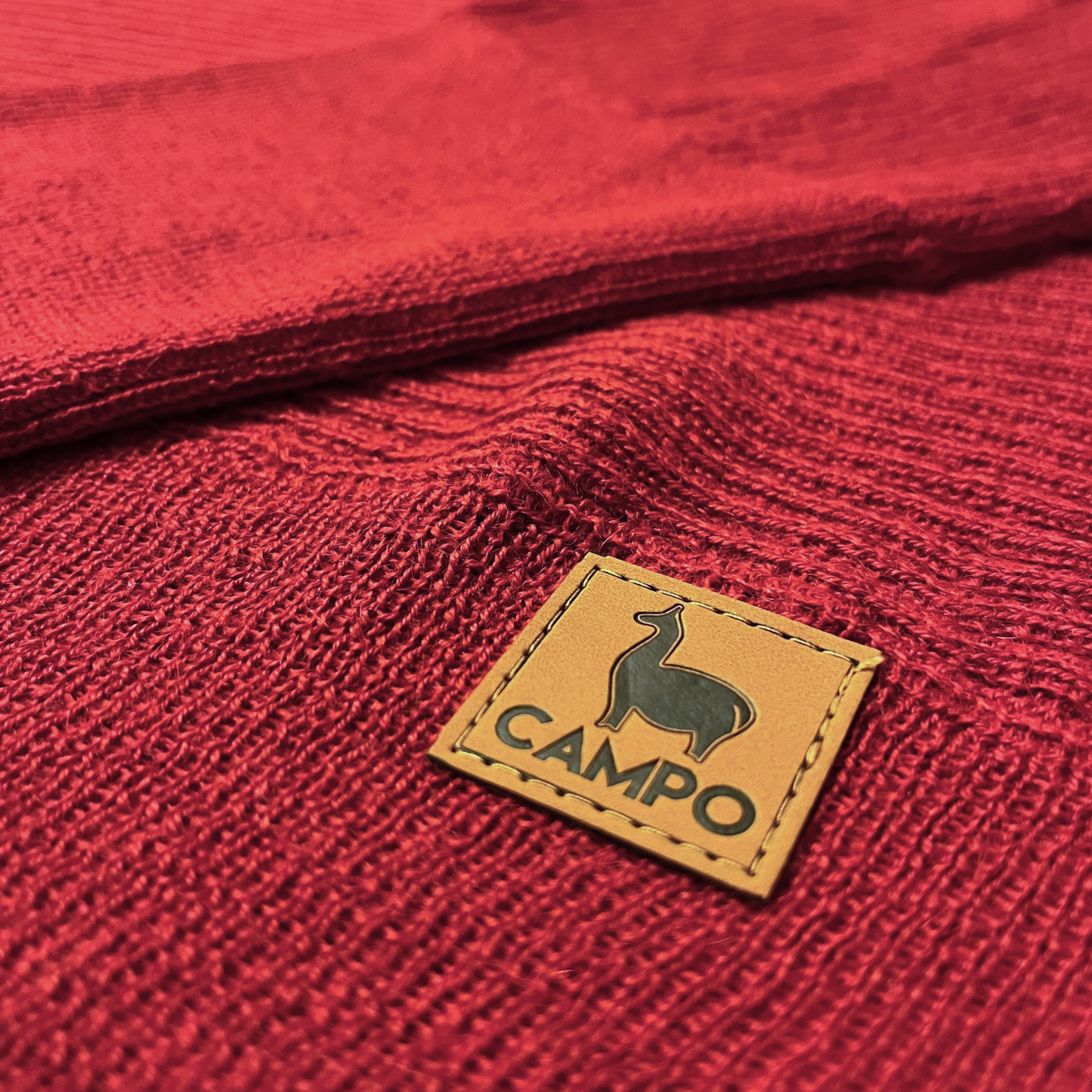 Off Shoulder Alpaca Sweater - Cranberry - Lightweight & Slouchy