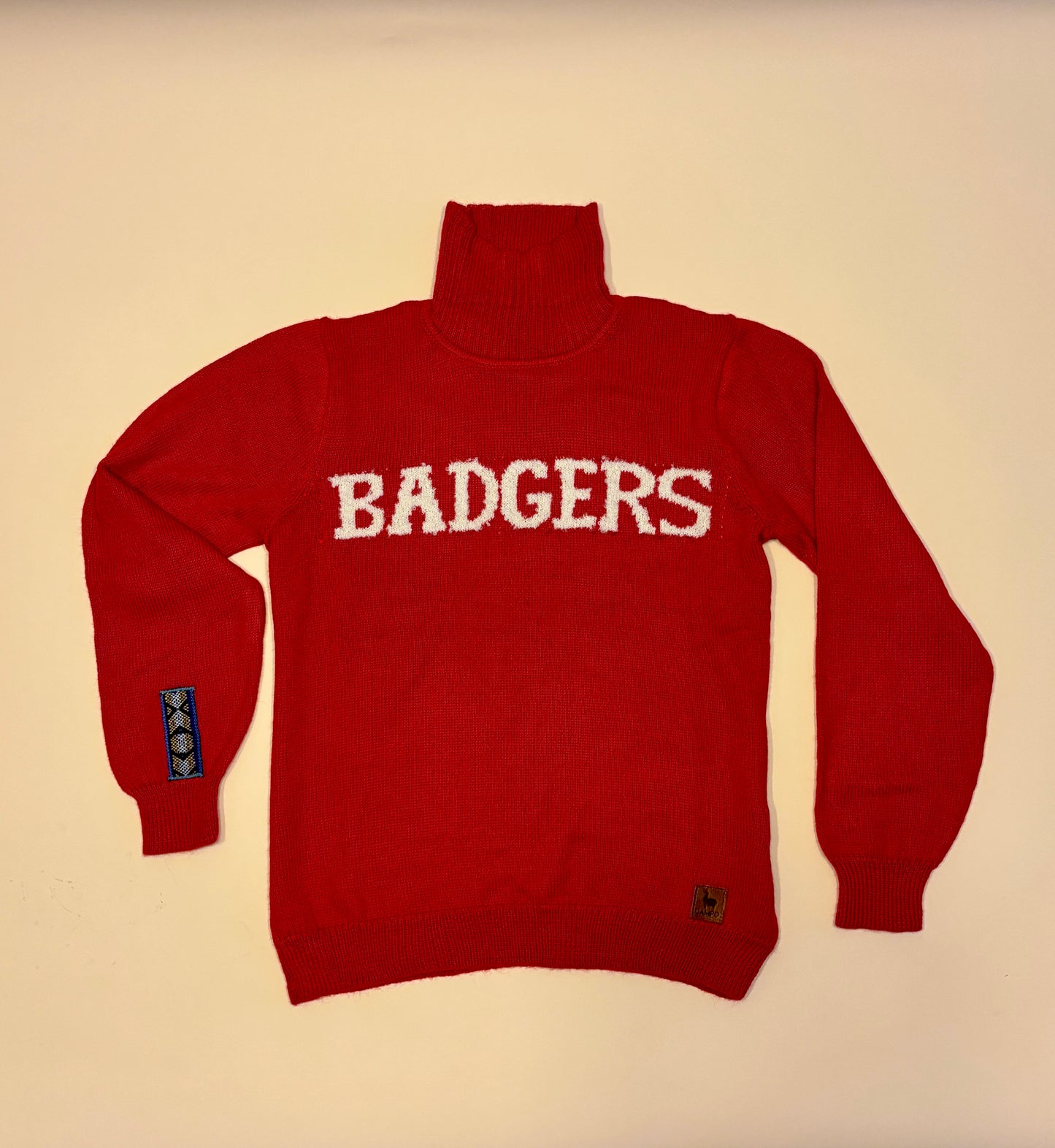 Badgers Turtle Neck Alpaca Sweater