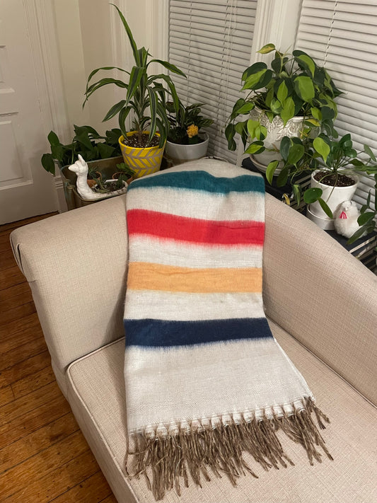 Alpaca Brushed Striped Trade Blanket