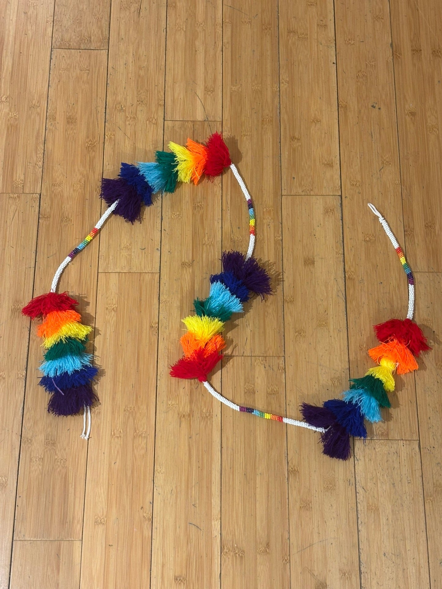Rainbow Pom Pom Cord - Home Decor