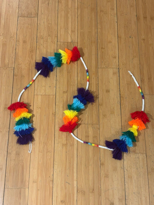 Rainbow Pom Pom Cord - Home Decor