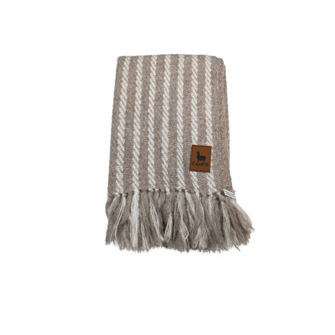Natural Shades Blanket - 100% Baby Alpaca