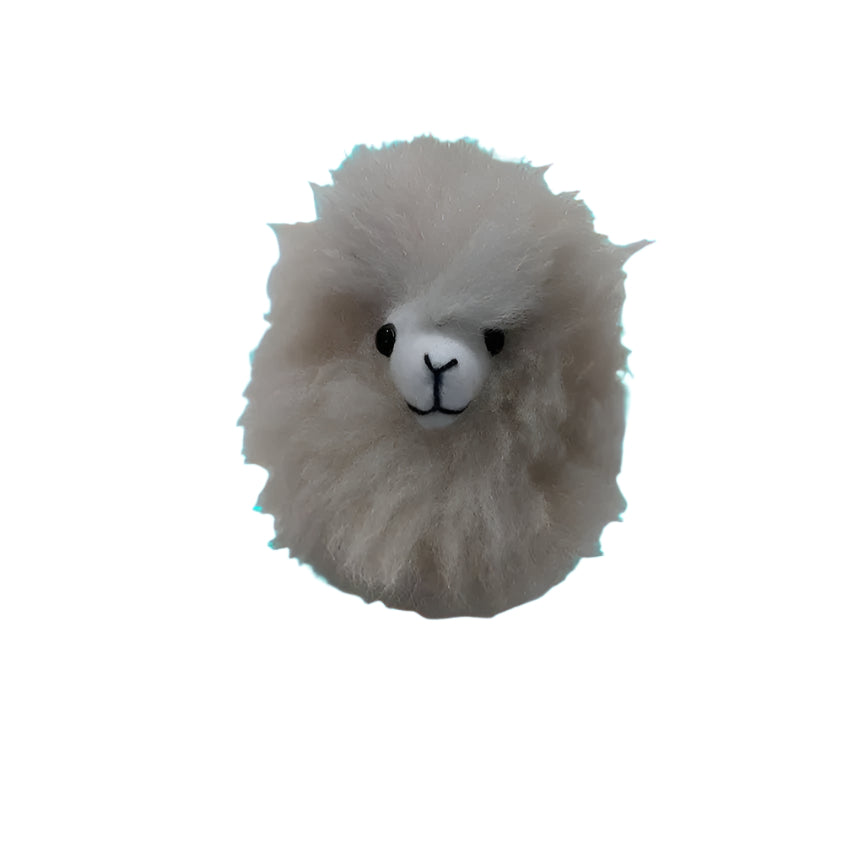 Alpaca Pom Pom Keychain