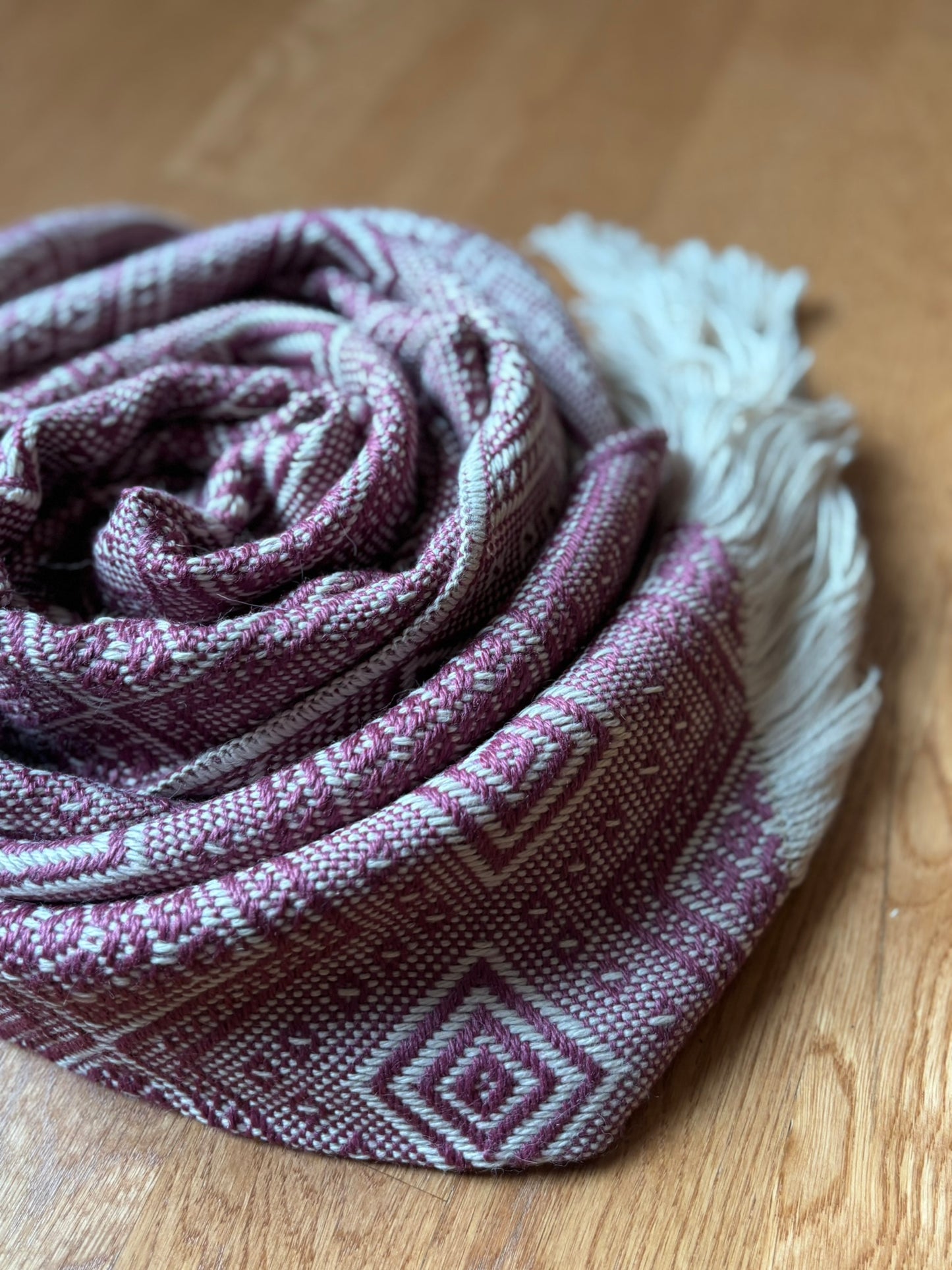 Percy Angelina Diamond Alpaca Knit Scarf