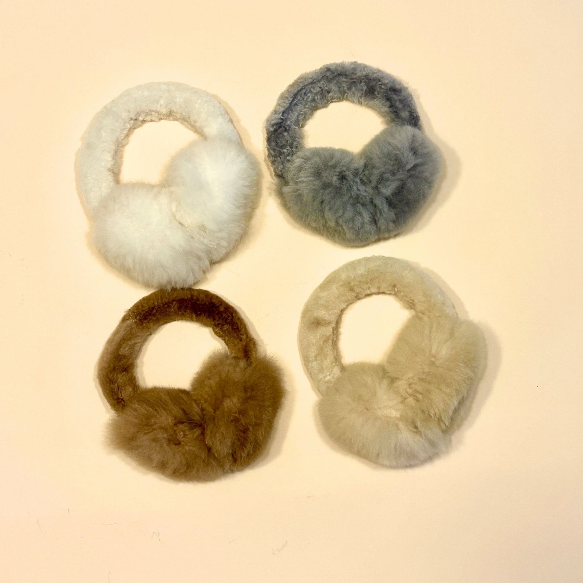 Handcrafted alpaca wool ear muffs by Campo Alpaca – soft, fluffy, and warm cold-weather accessory