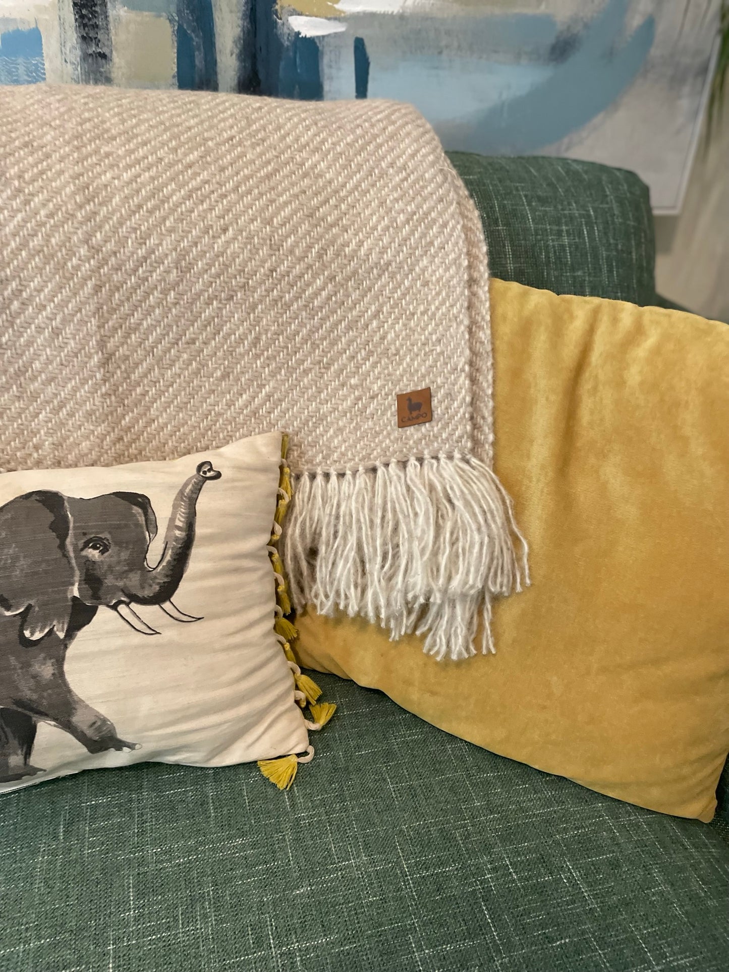 Natural Shades Blanket - 100% Baby Alpaca