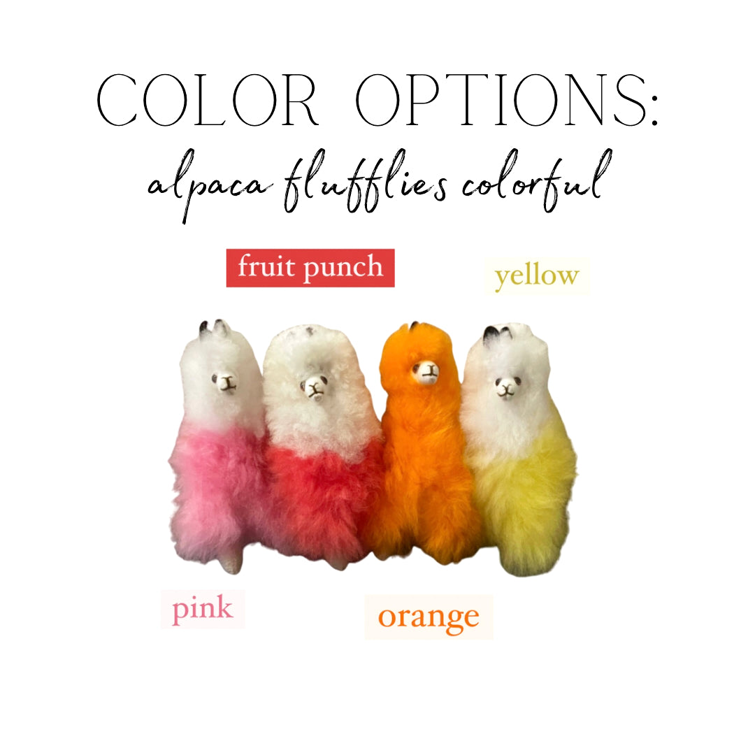 Alpaca Fluffies Colorful