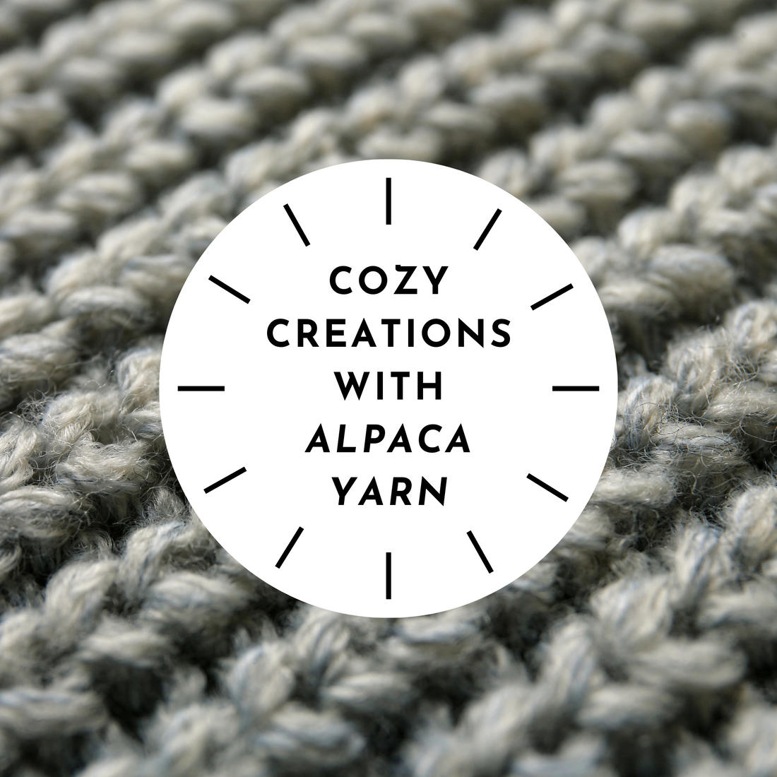 Cozy Creations With Alpaca Yarn