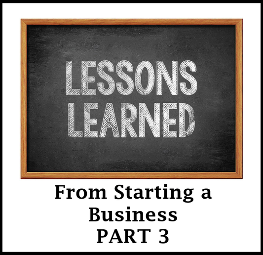 Blog header, lessons learned, chalkboard 