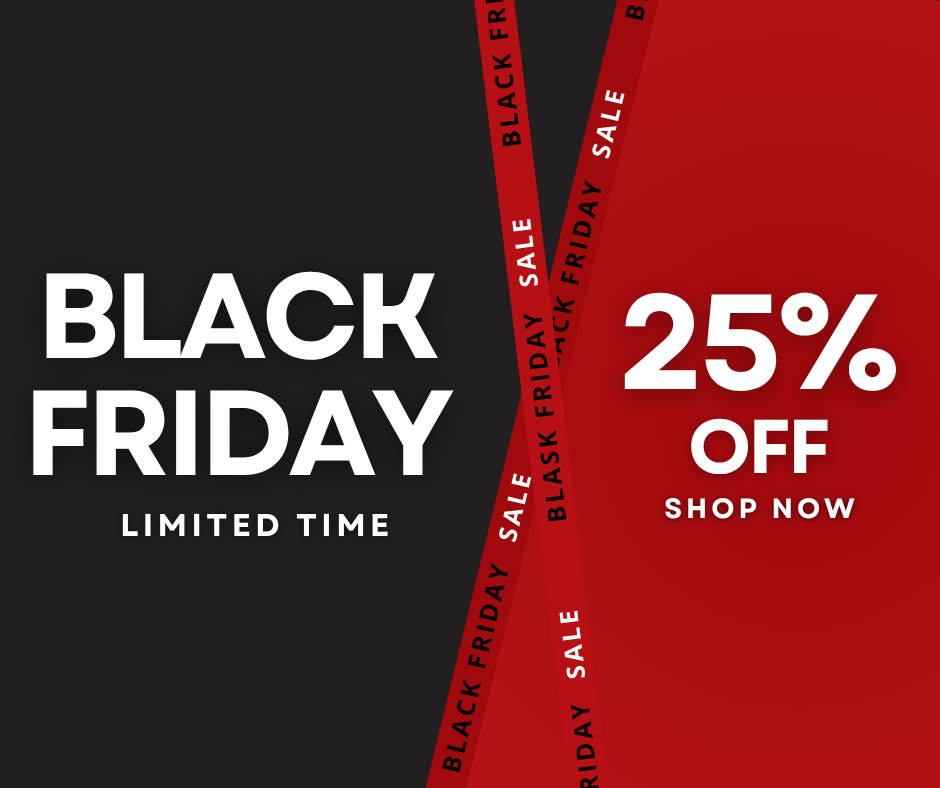 Black Friday 25% off