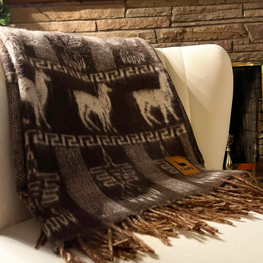 Llama Condor Alpaca Blanket