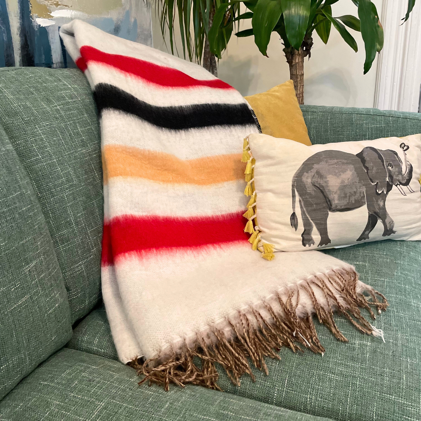 Alpaca Brushed Striped Trade Blanket