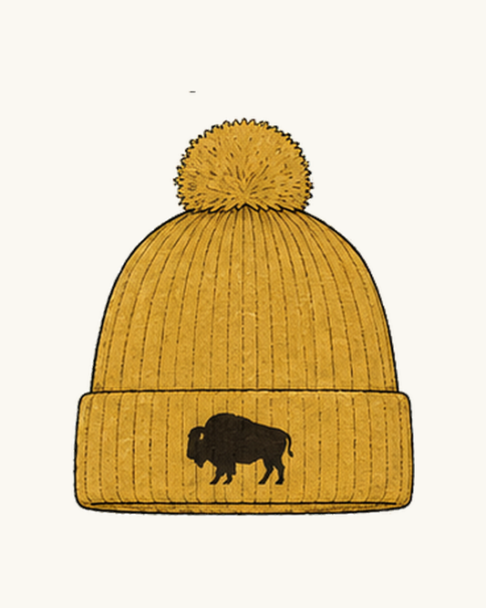 Buffalo Alpaca Beanie - Gold