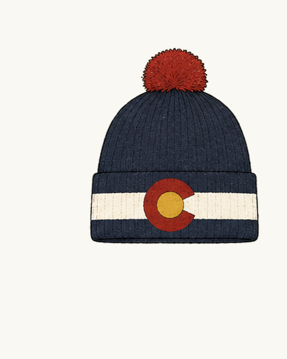Colorado Flag Alpaca Beanie