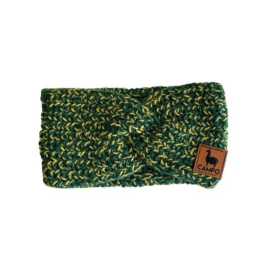 Twisted Headband - Green & Gold