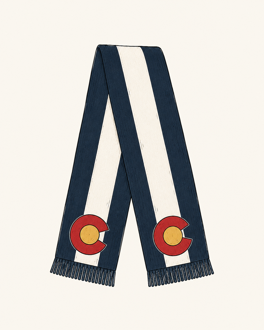 Colorado Flag Alpaca Scarf