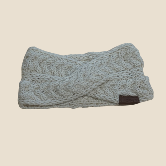 Alpaca Cable Knit Headband - 100% Baby Alpaca (WS)
