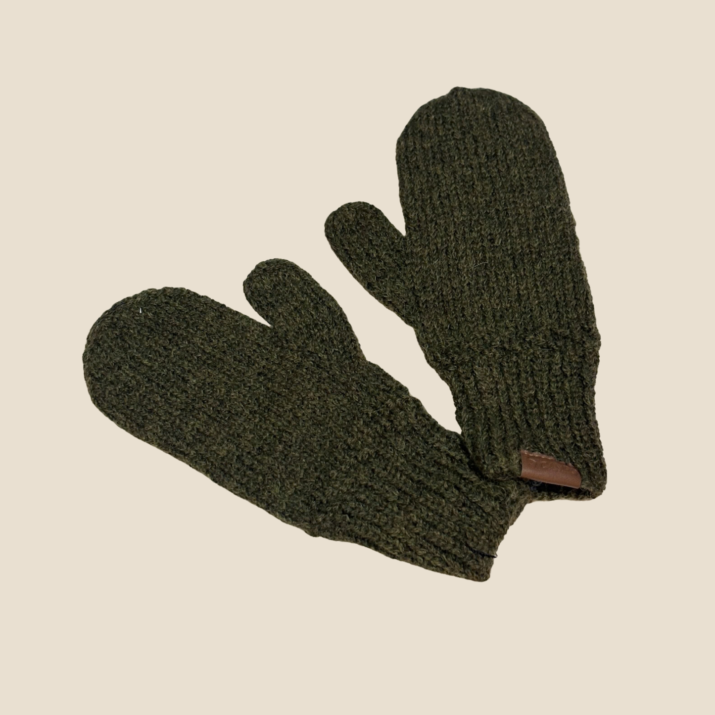 Alpaca Hand Knit Mittens - Solid Color (WS)