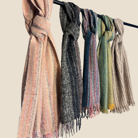 Handwoven Brushed Alpaca Scarf