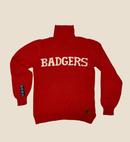Badgers Turtle Neck Alpaca Sweater