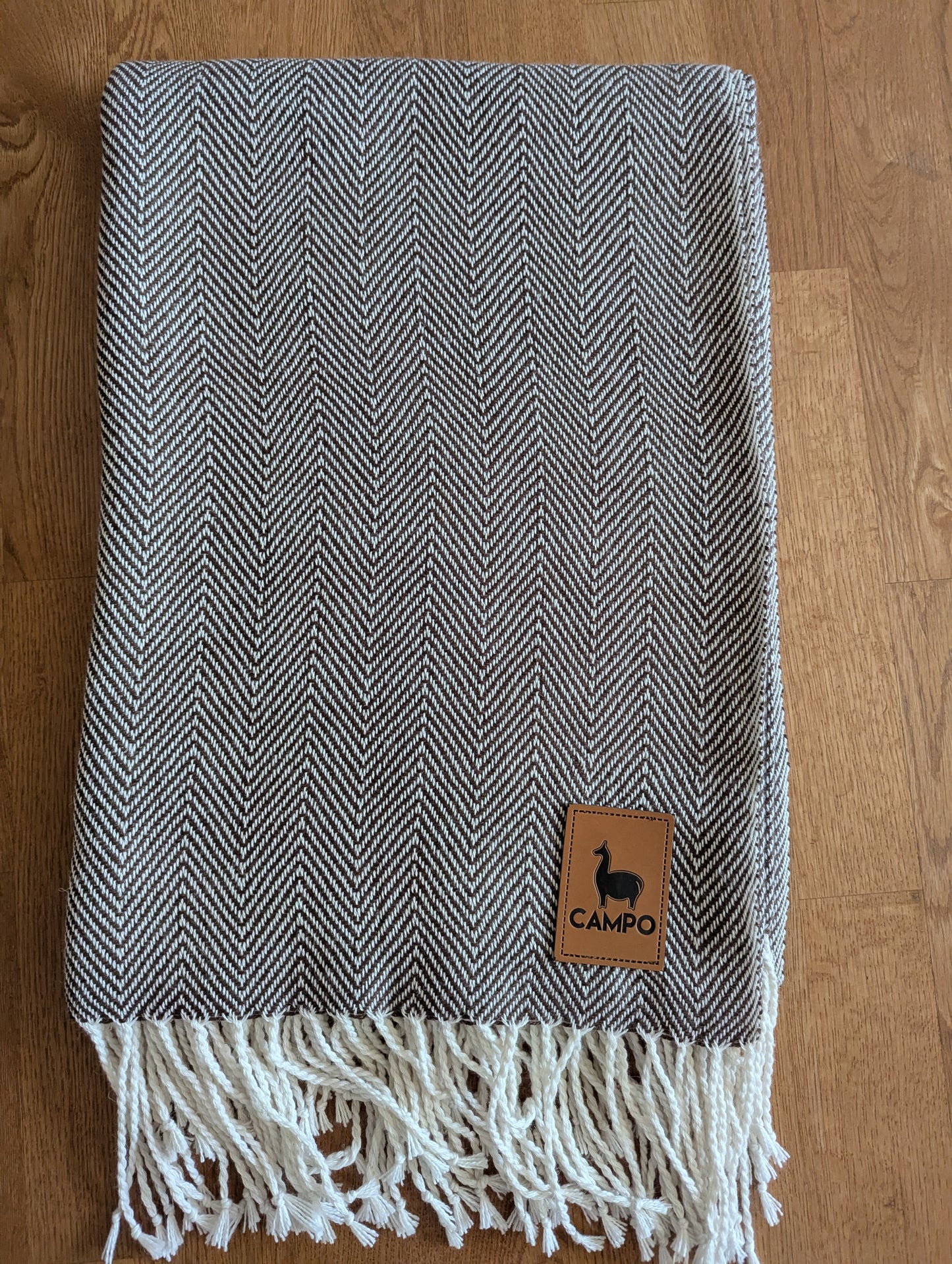 100% Alpaca Sarga Hand Loomed Throw Blanket