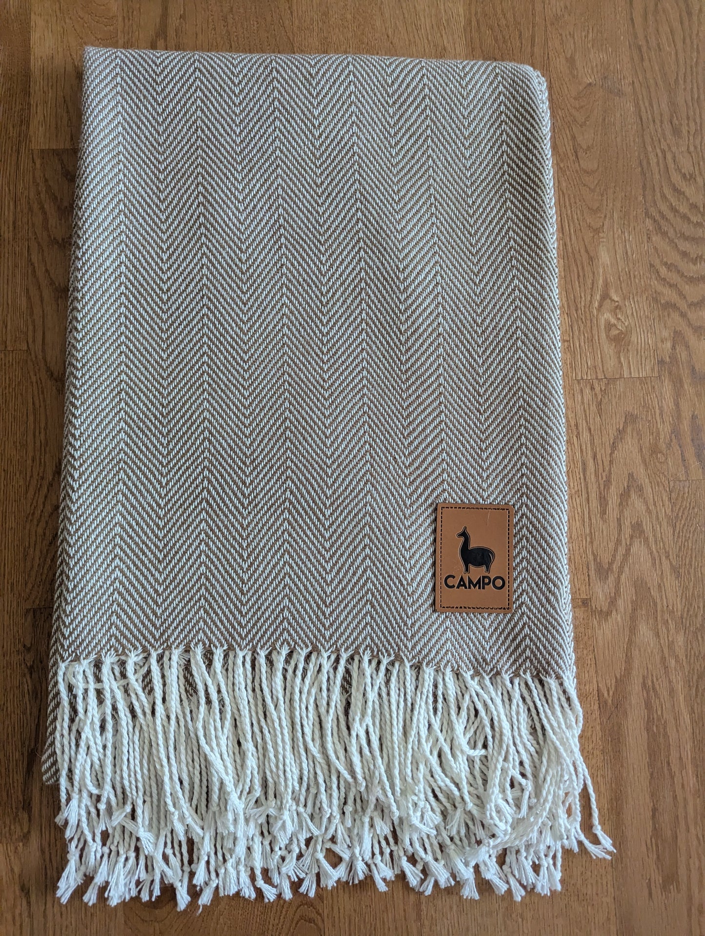 100% Alpaca Sarga Hand Loomed Throw Blanket