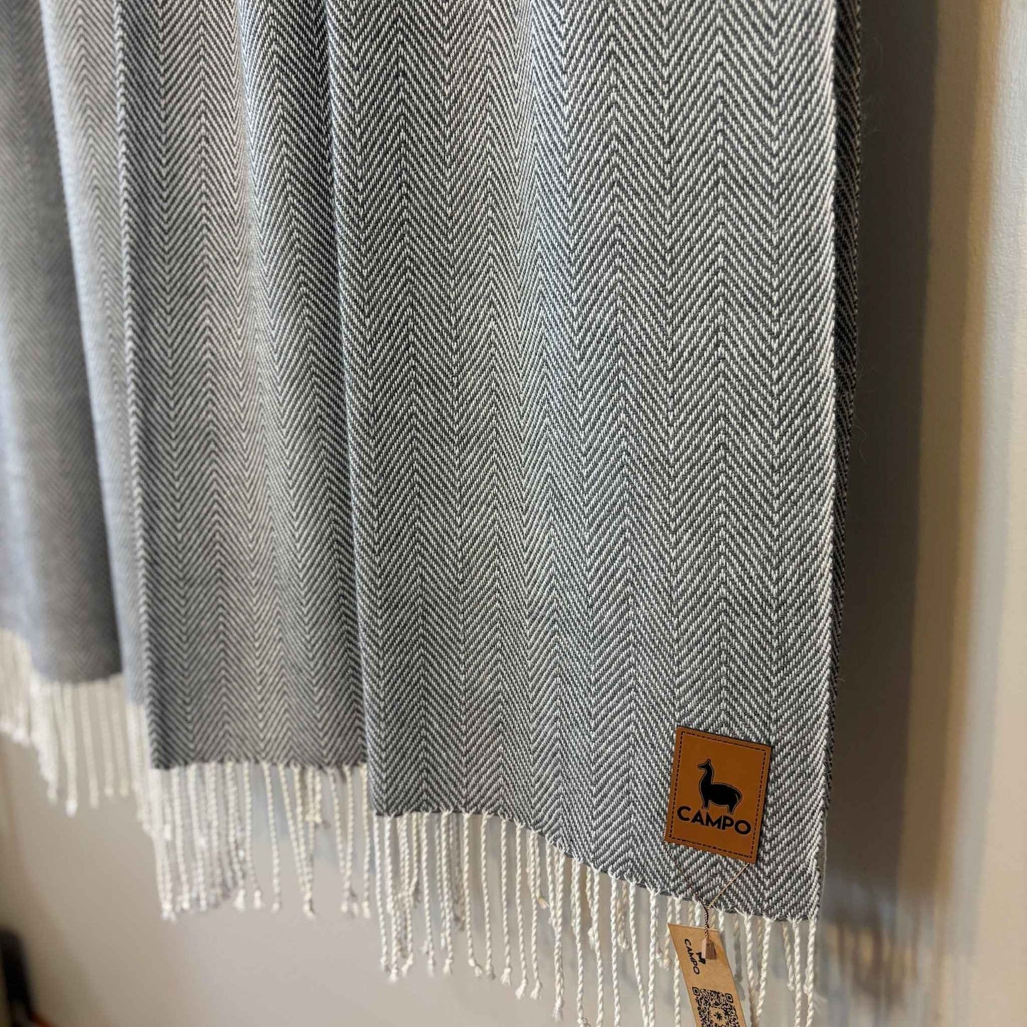 100% Alpaca Sarga Hand Loomed Throw Blanket