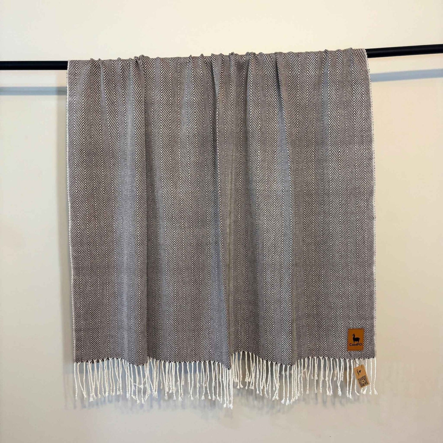 100% Alpaca Sarga Hand Loomed Throw Blanket