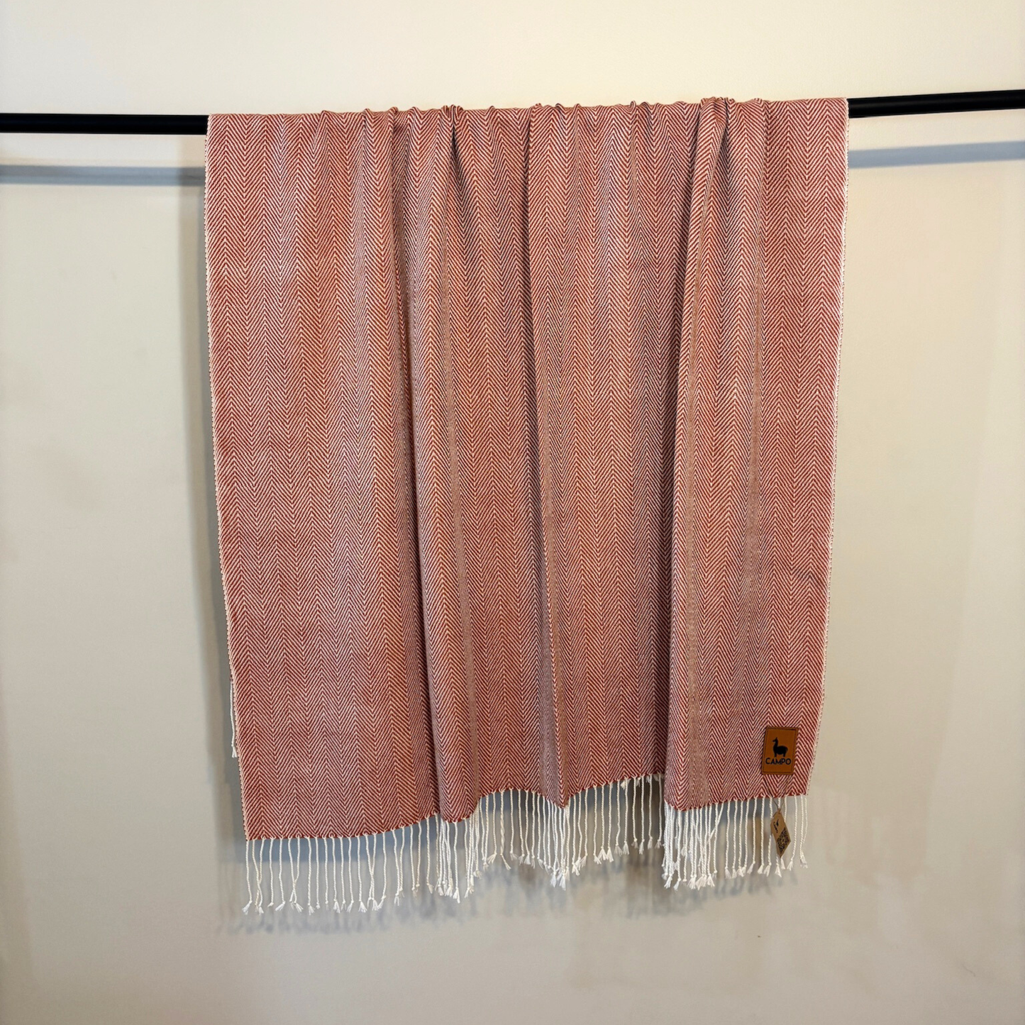 100% Alpaca Sarga Hand Loomed Throw Blanket