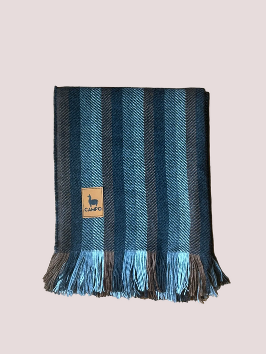 Stripes Alpaca Woven Throw Blanket - Carlos