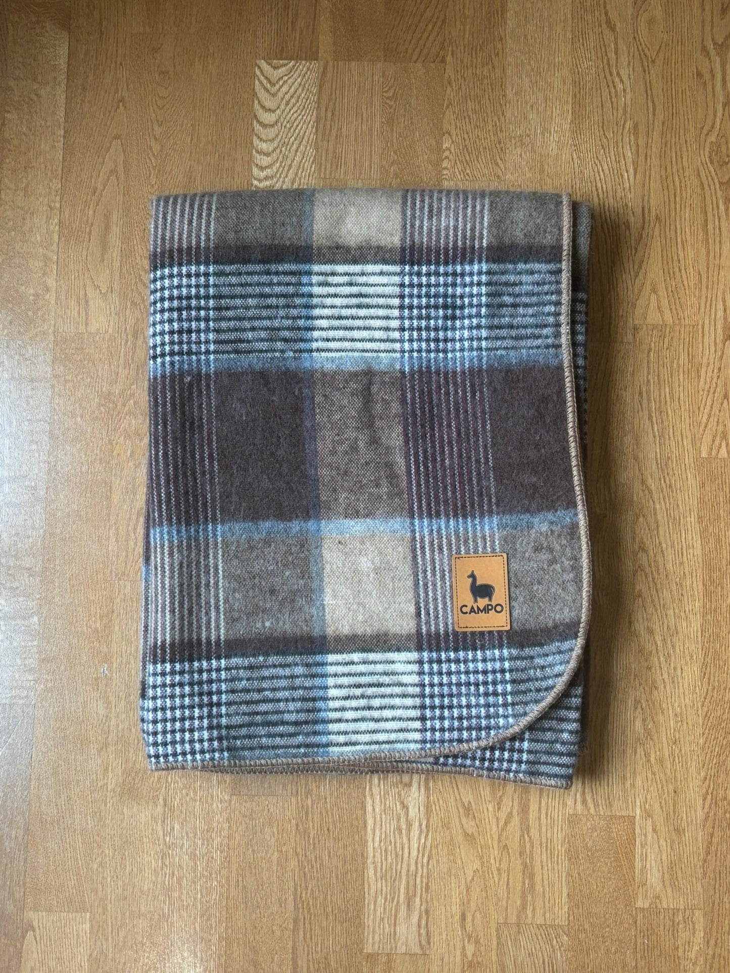Classic Plaid Alpaca Blend Blanket