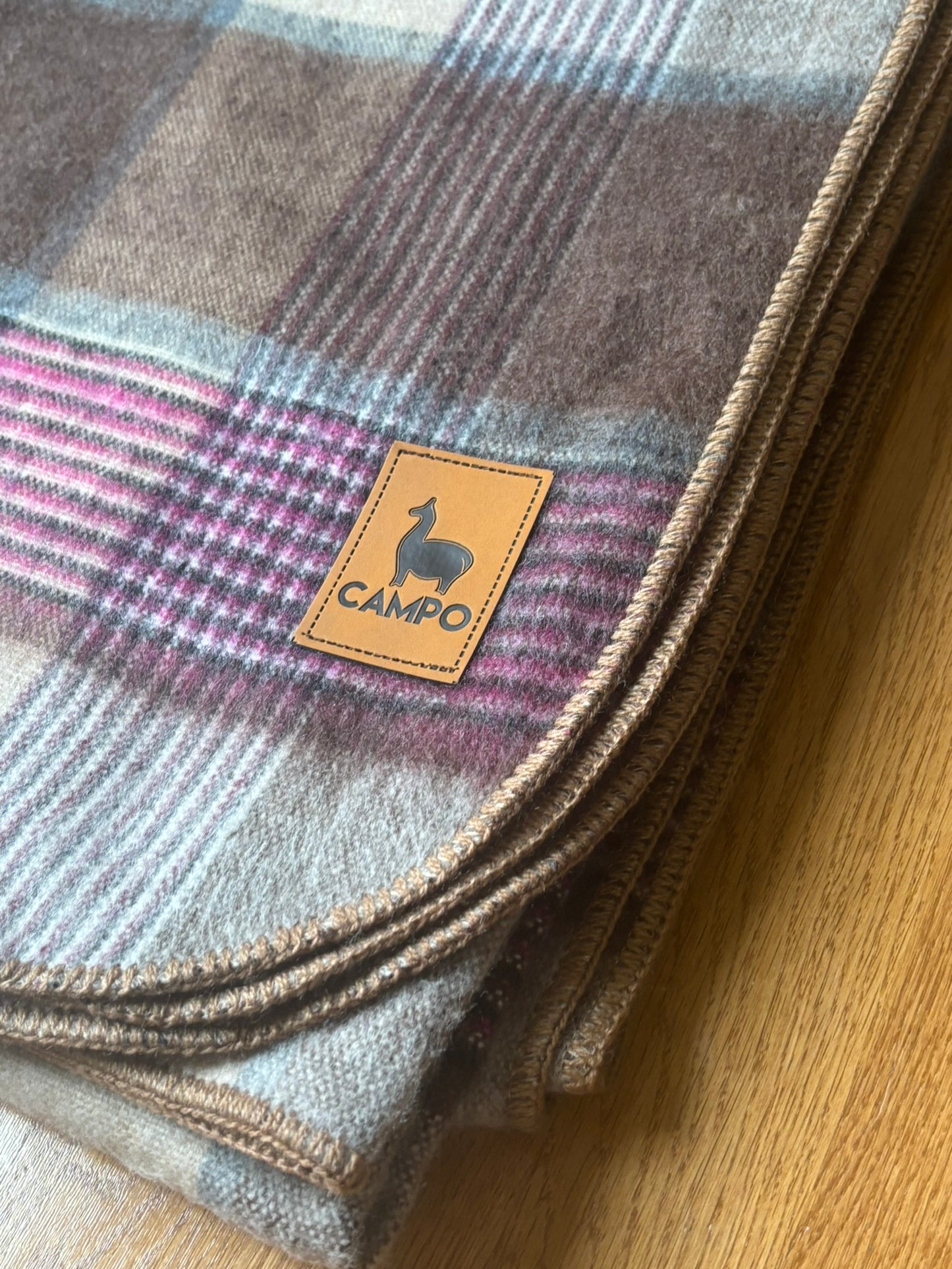 Classic Plaid Alpaca Blend Blanket