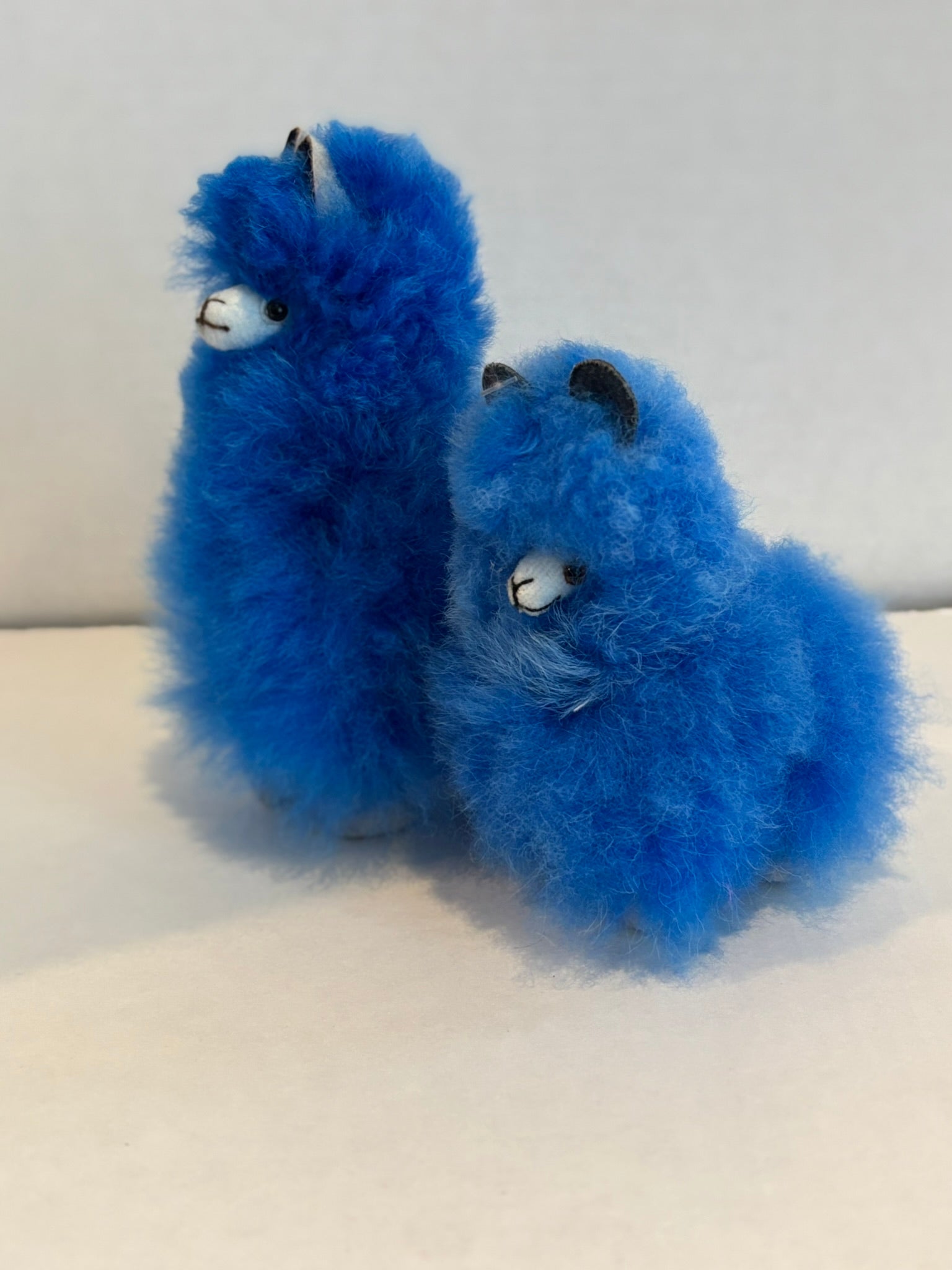 2 sizes of Blue Alfaca Fluffies