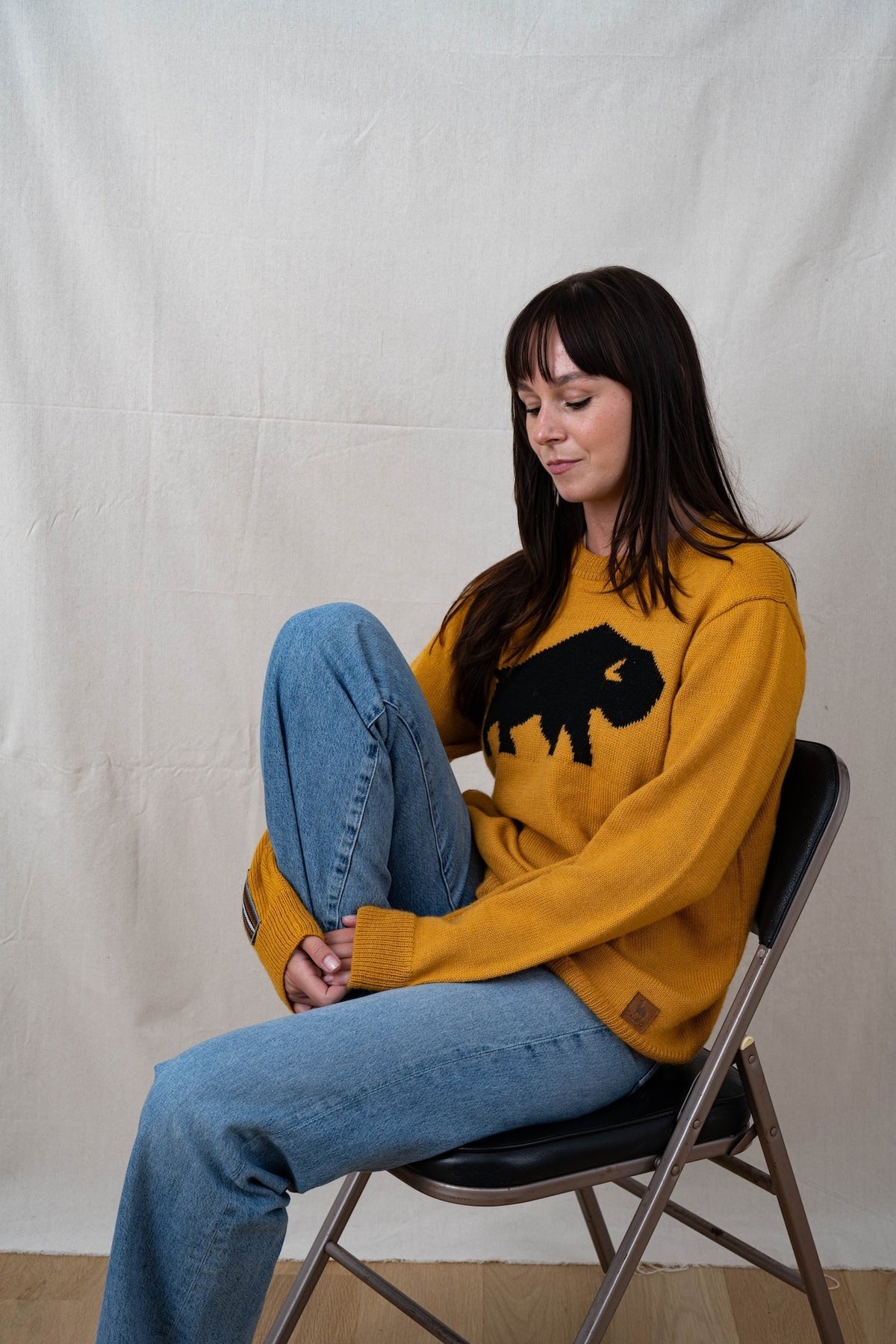 Buffalo Alpaca Sweater - Yellow