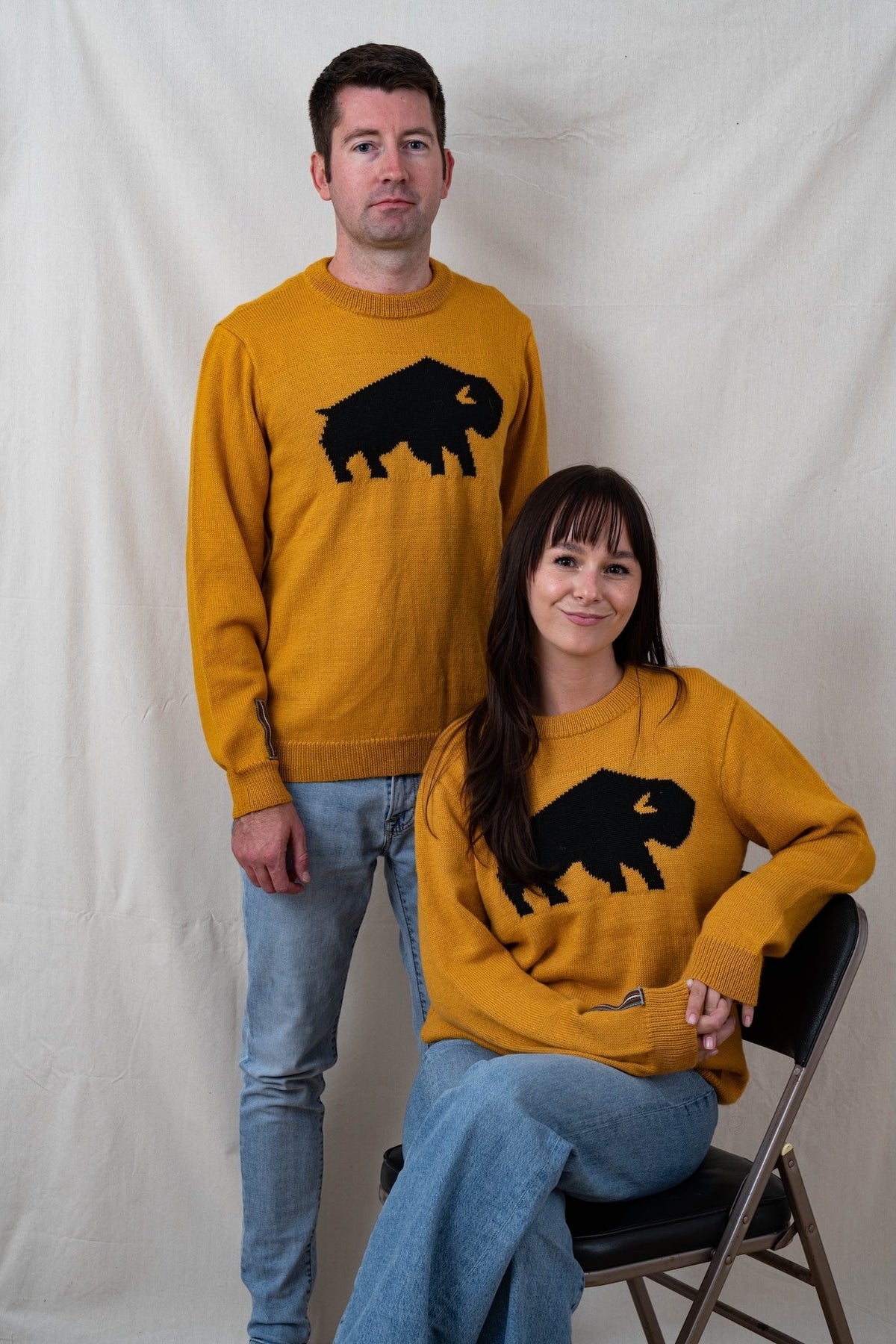 Buffalo Alpaca Sweater - Yellow