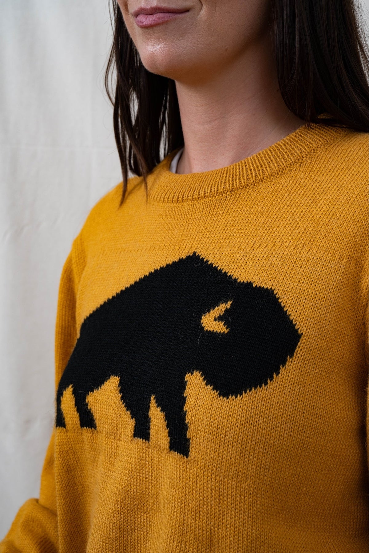 Buffalo Alpaca Sweater - Yellow