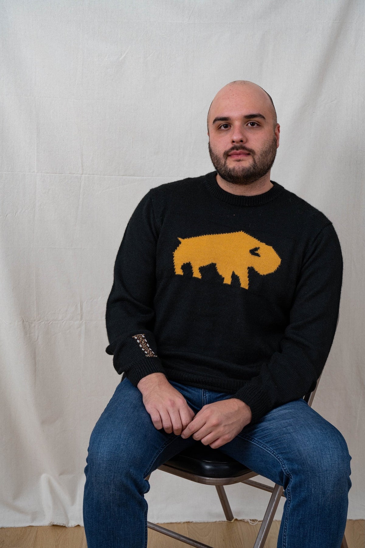 Buffalo Alpaca Sweater - Black