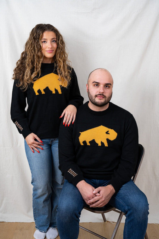 Buffalo Alpaca Sweater - Black