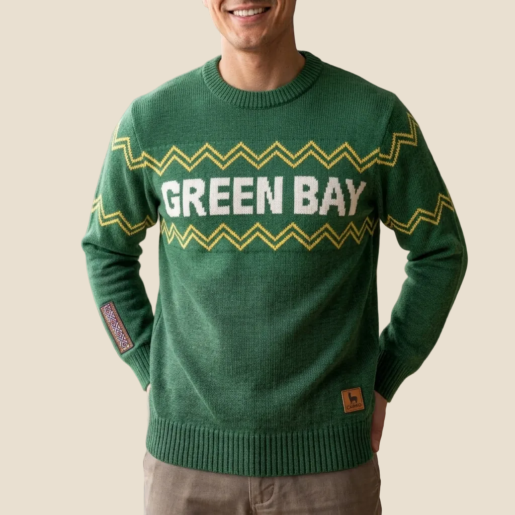 Green Bay Crew Neck Alpaca Sweater