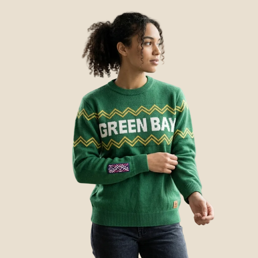 Green Bay Crew Neck Alpaca Sweater (WS)