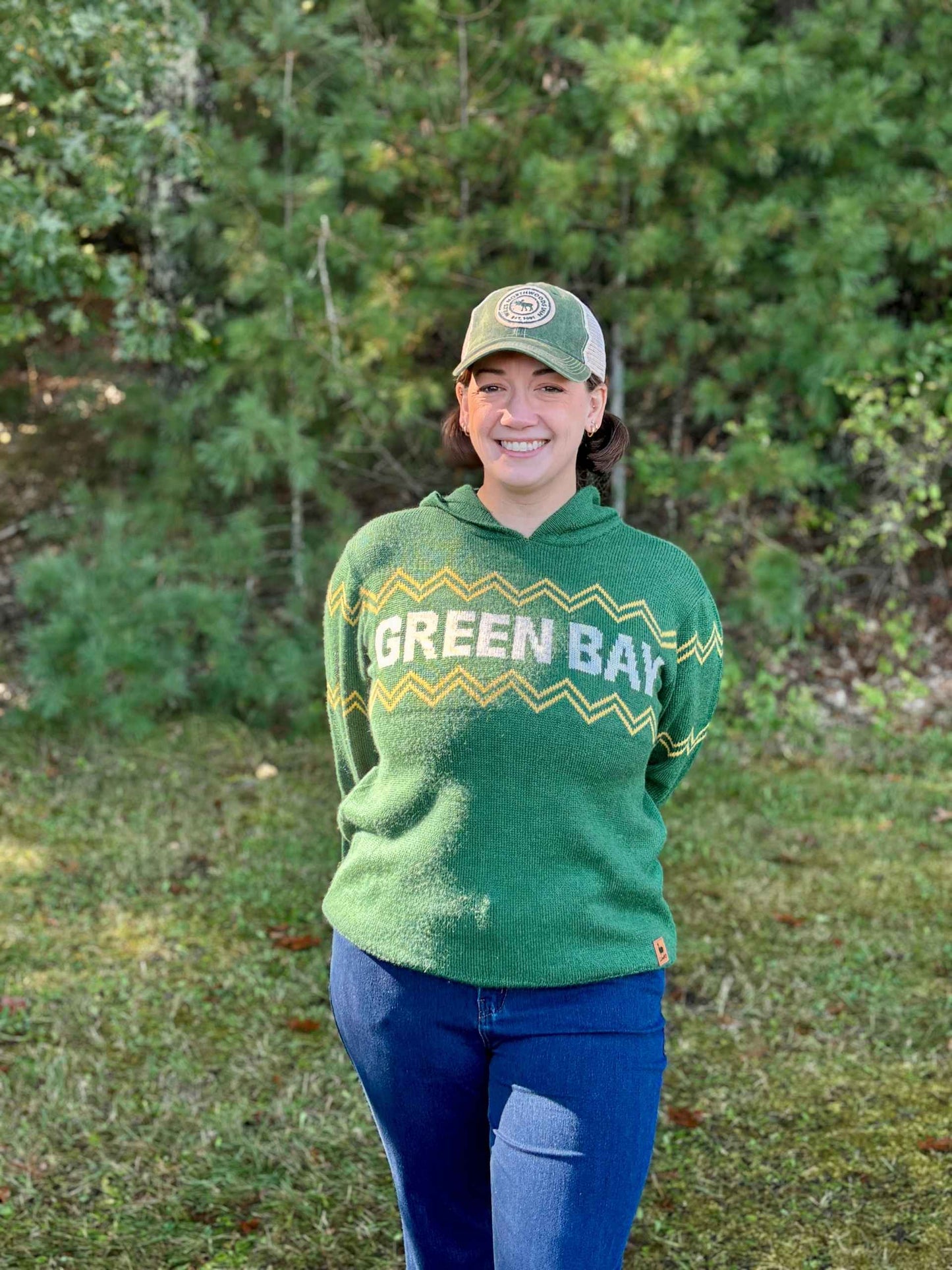 Green Bay Alpaca Hoodie Sweater