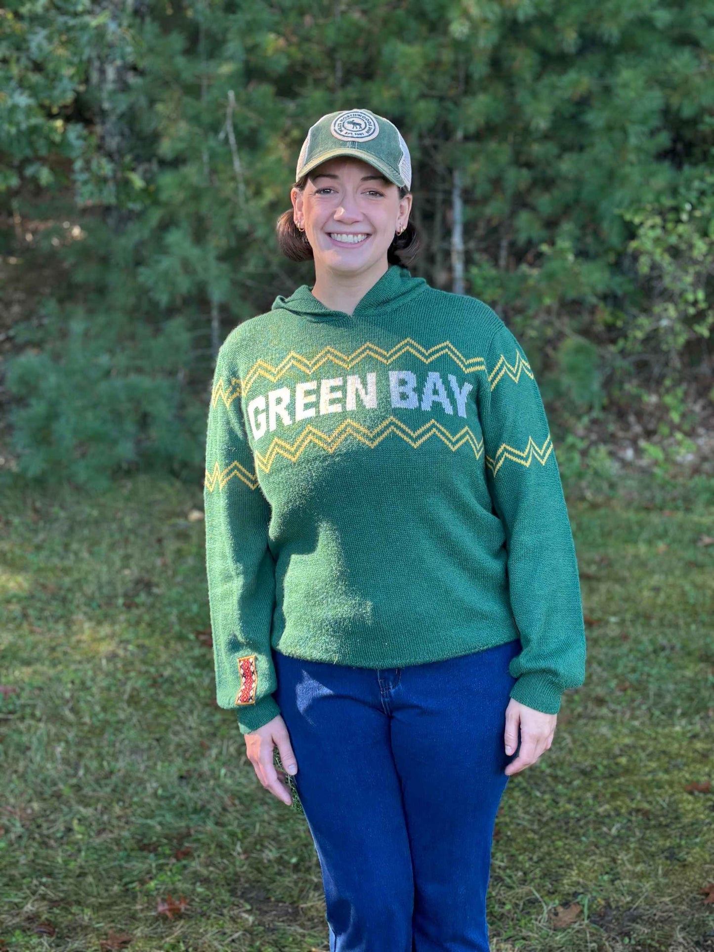Green Bay Alpaca Hoodie Sweater