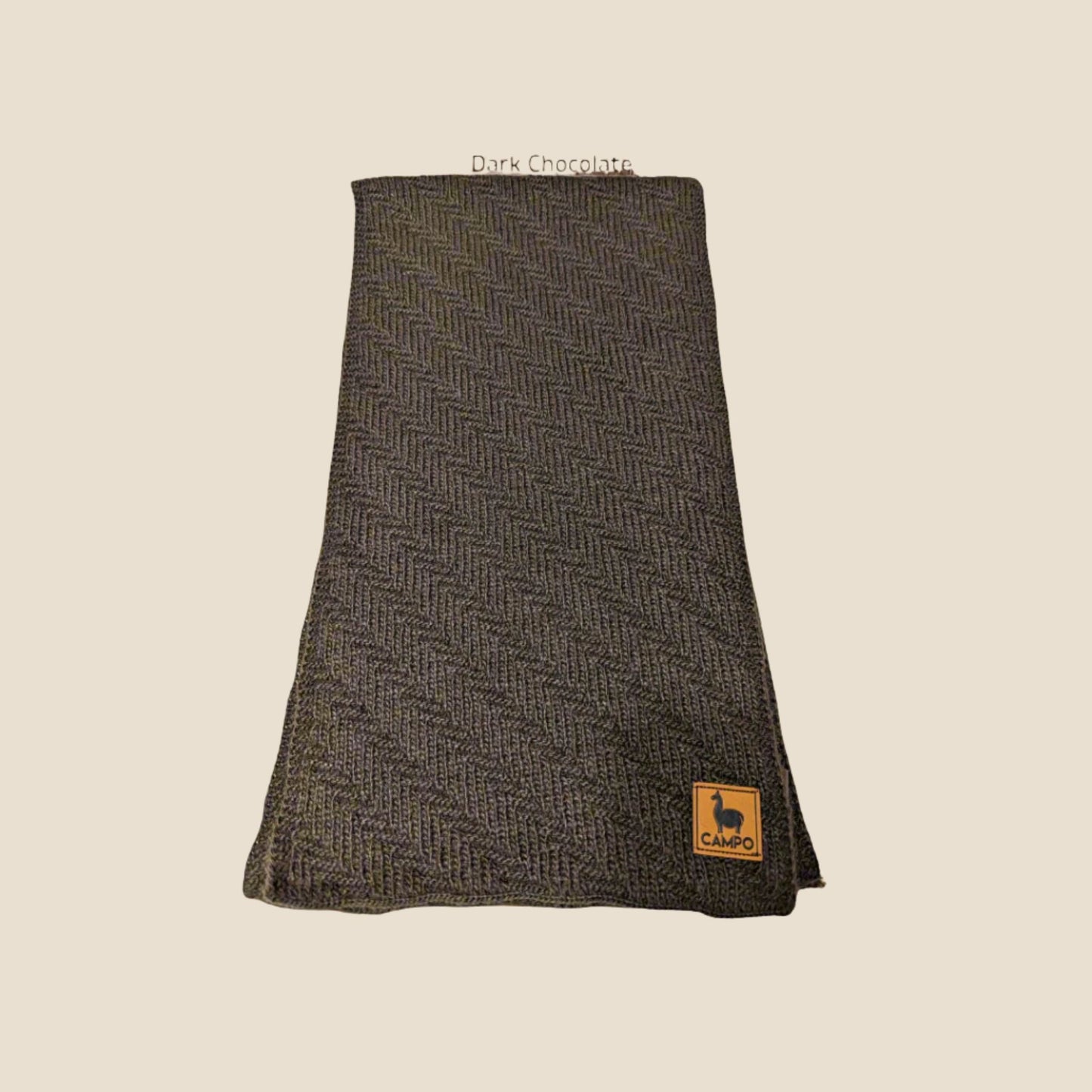 Herringbone Knit Scarf  Alpaca