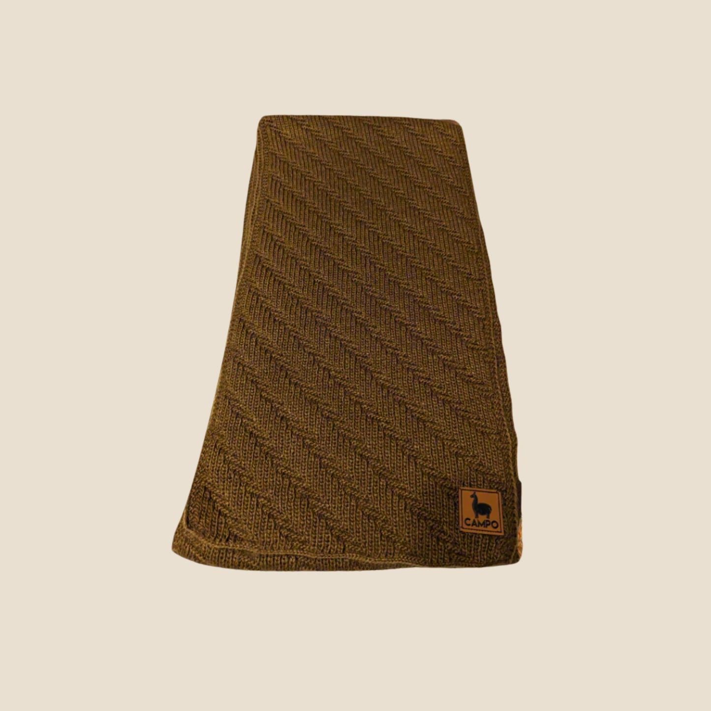 Herringbone Knit Scarf  Alpaca