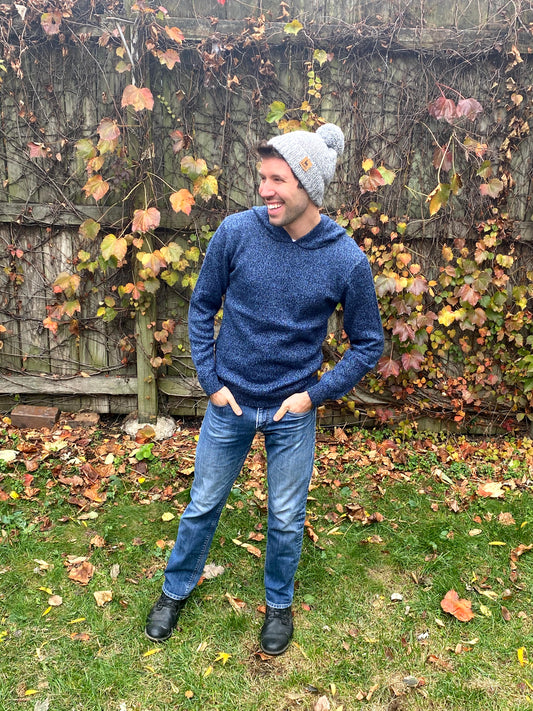 Alpaca Hoodie - Blue